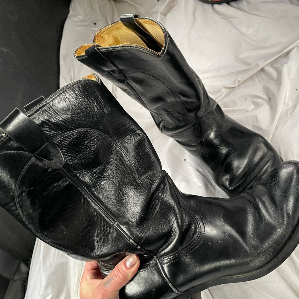 Real Texas leather vintage men’s boots